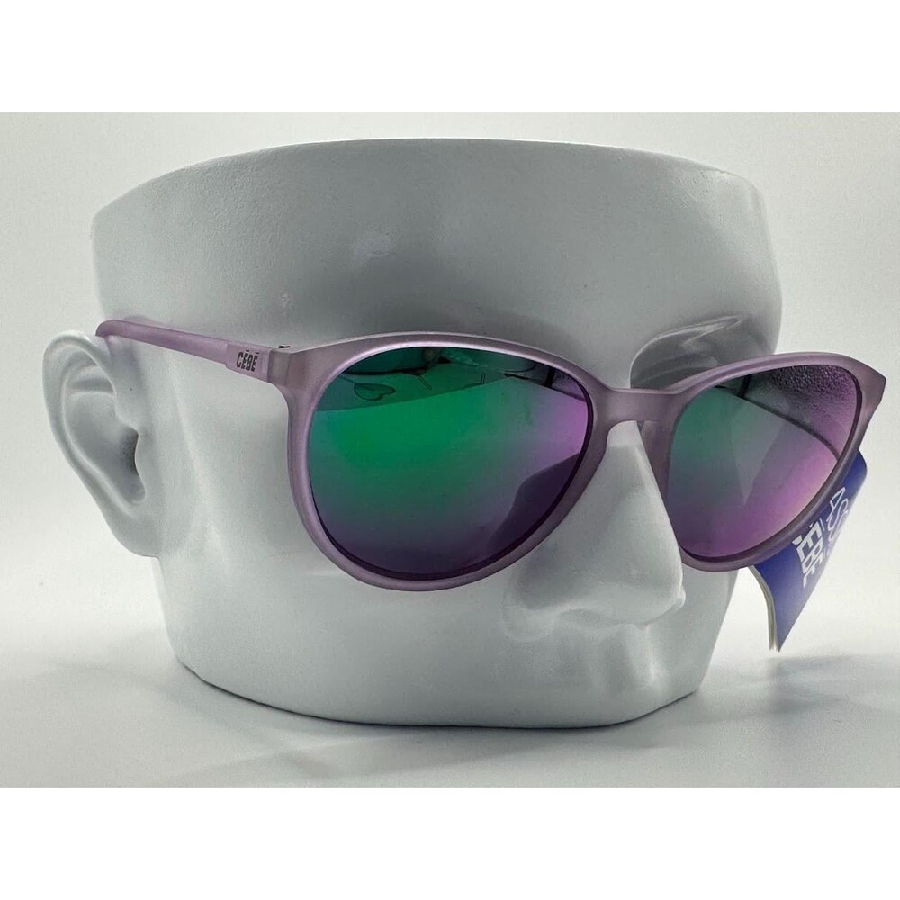 NWT Vintage Cebe Classic Sport Sunglasses | Model 1721 Purple with Green Mirror
